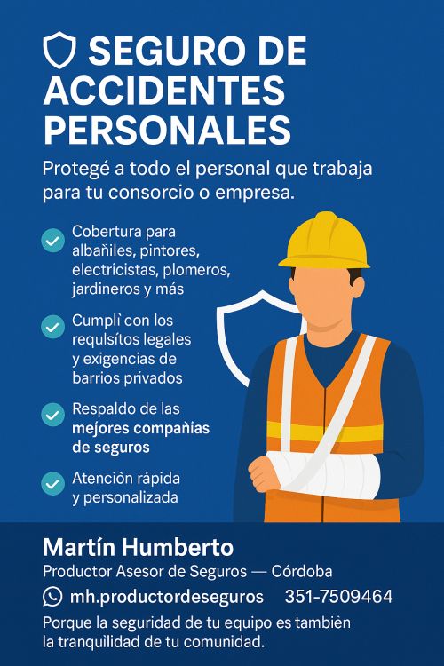 imagen de SEGUROS DE ACCIDENTES PERSONALES - ART  con id 33268